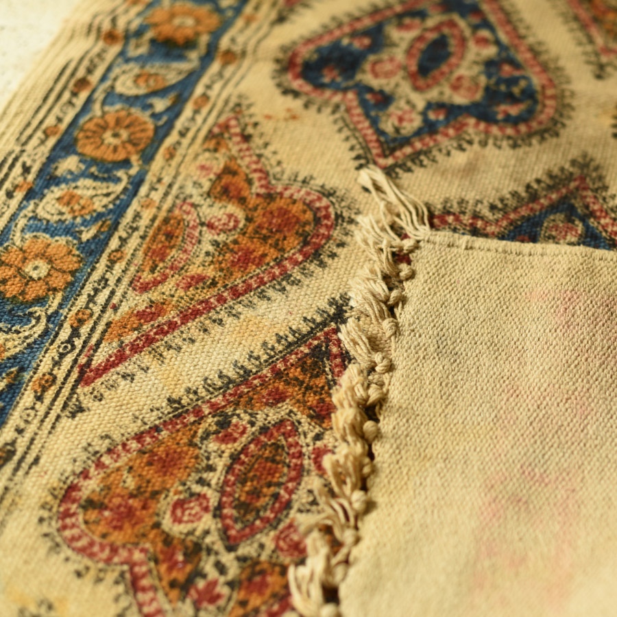 shop Kalamkari Natural Color Dhurrie