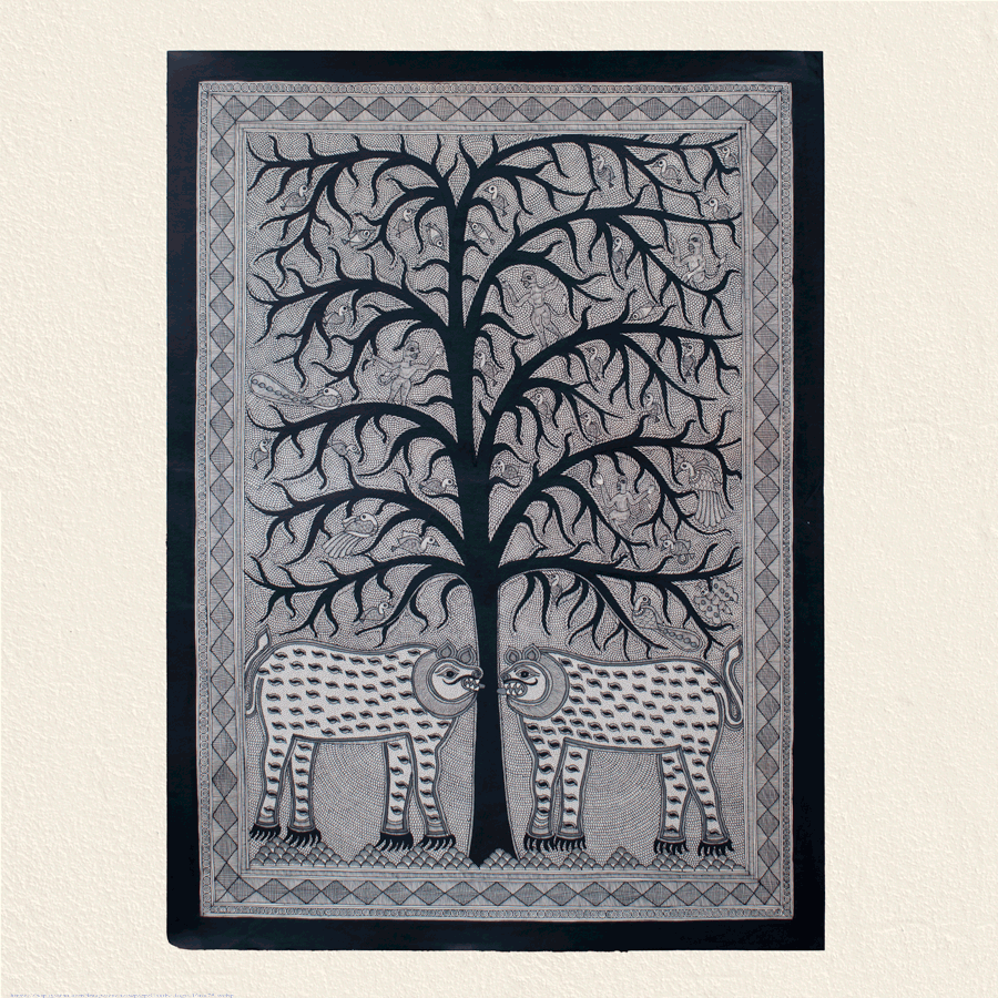 shop Madhubnai Painting- Tree of life price 