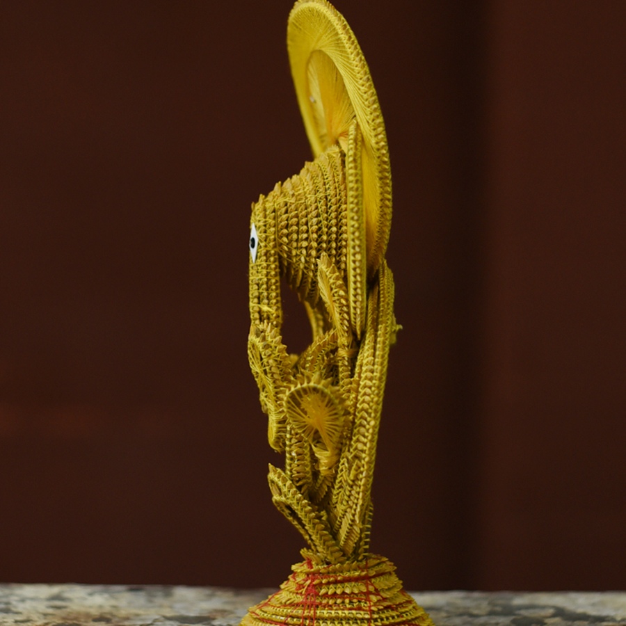 Shop Handmade dhaan murti - Paddy Craft | Ganeshji ( Yellow ) 