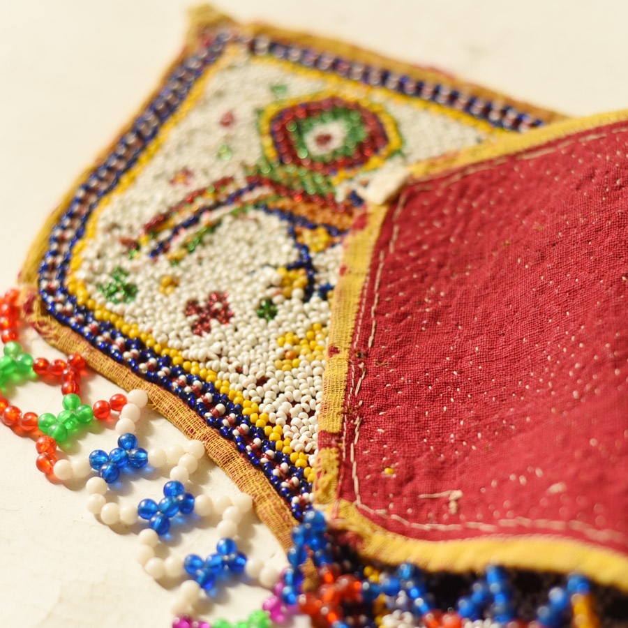 Gujrat Bead Work - Old & Antique Wall Hanging - Peacock