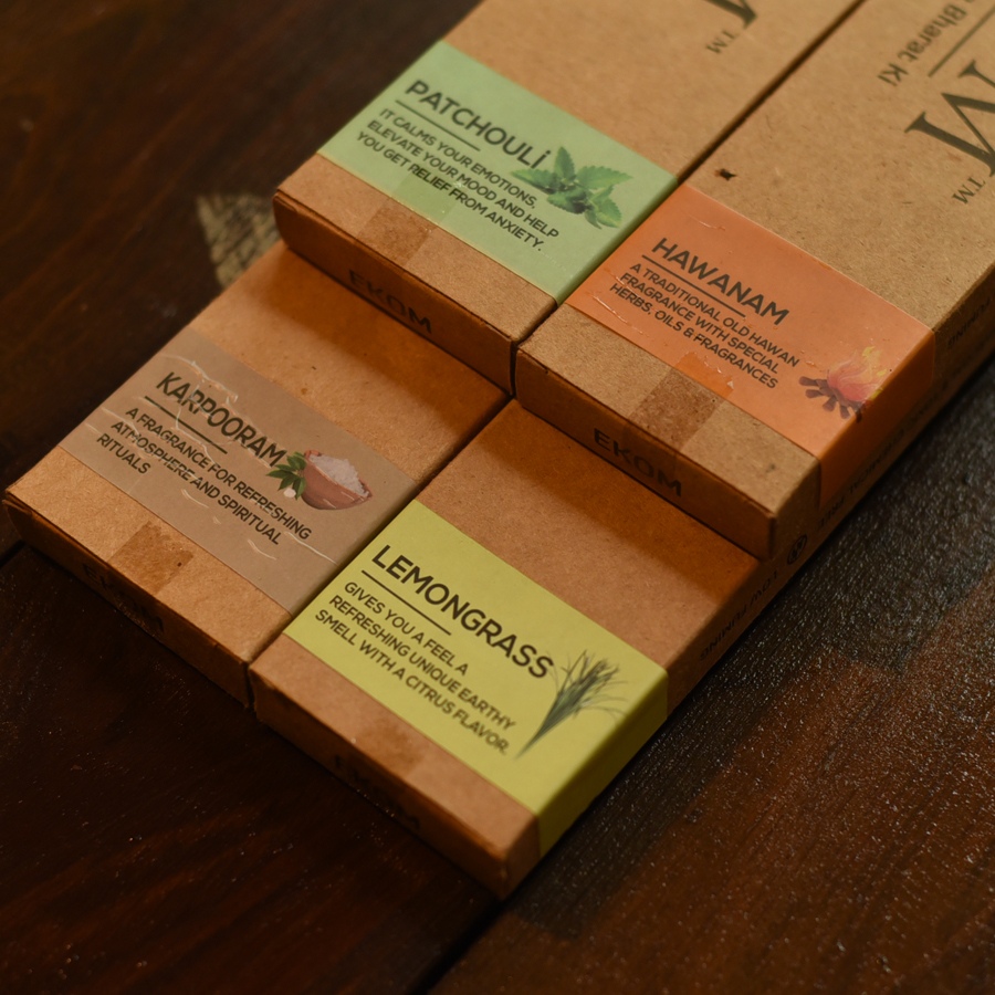 Shop Patchouli + Hawanam + Karpooram + Lemongrass ~ Incense Sticks Handcrafted With Natural Herbs new ( Set of Four )