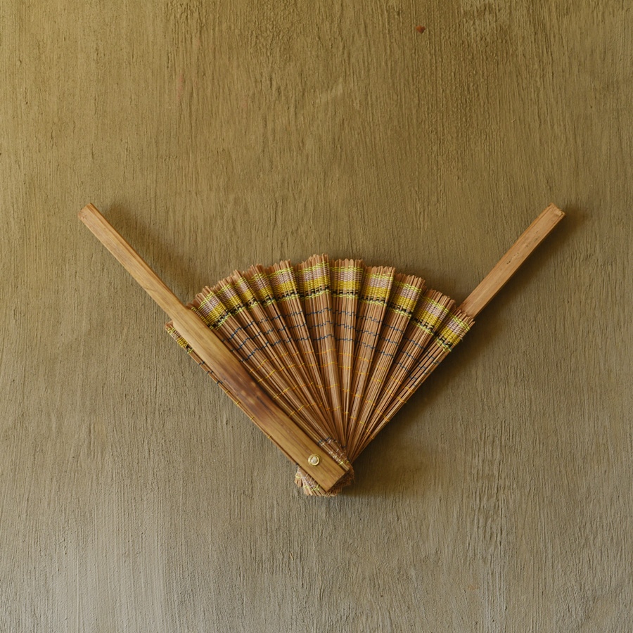 shop Crafted Bamboo Hand Fan - Two color options