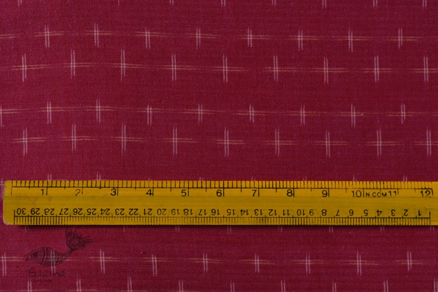 Shop Handloom ikat cotton red fabric