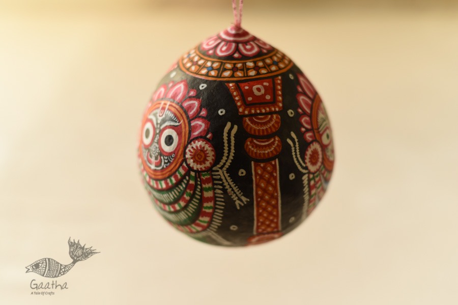 shop Pattachitra Painted - Hanging Jagannath Coconut 