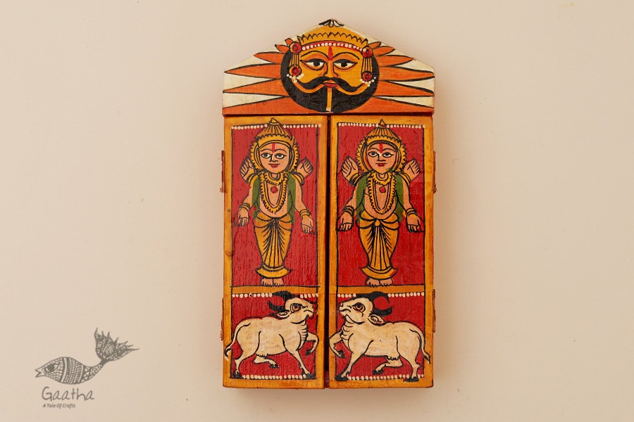कथनिक ☀ Kaavad a Wooden Shrine { Single piece } ~ 129