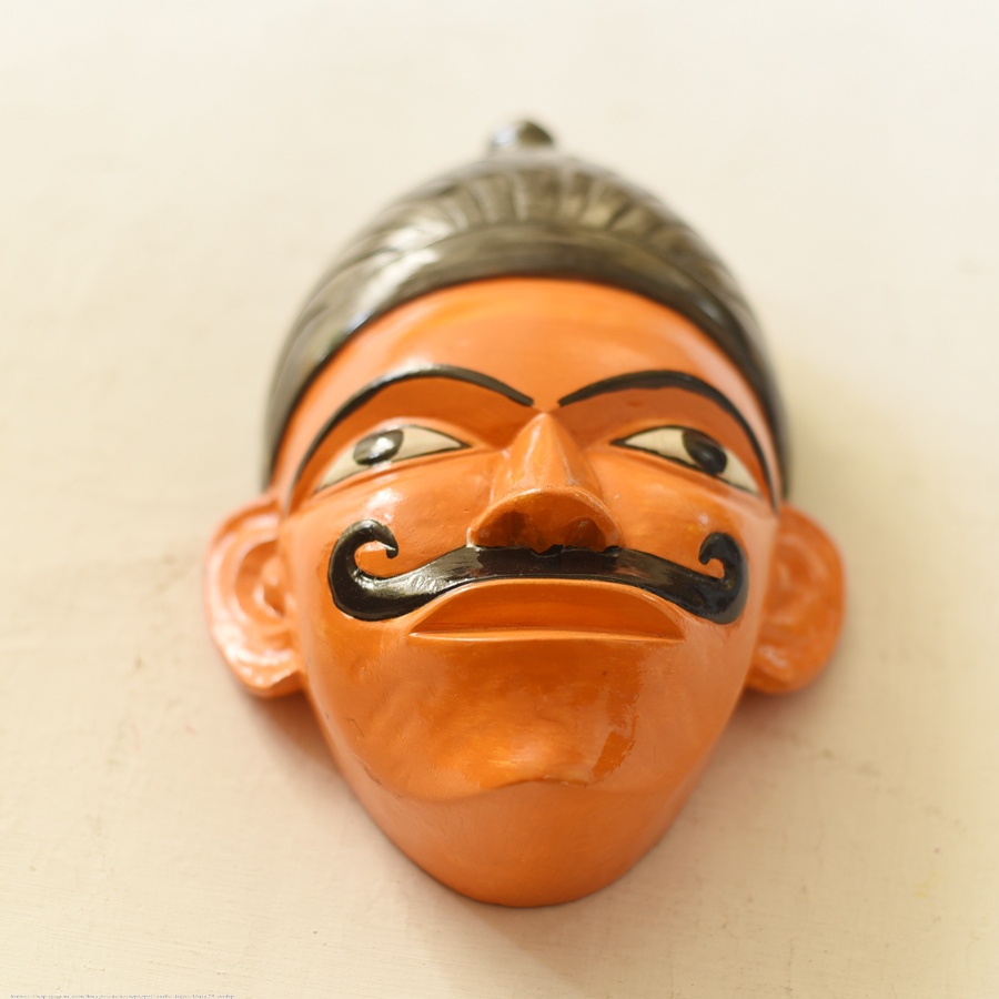 shop handmade wooden mask from bengal