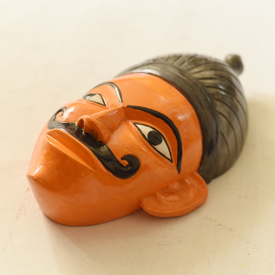 shop handmade wooden mask from bengal