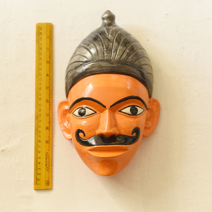 shop handmade wooden mask from bengal