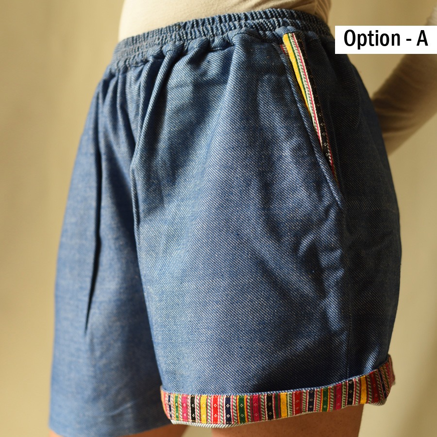 Shop Handloom Denim Short