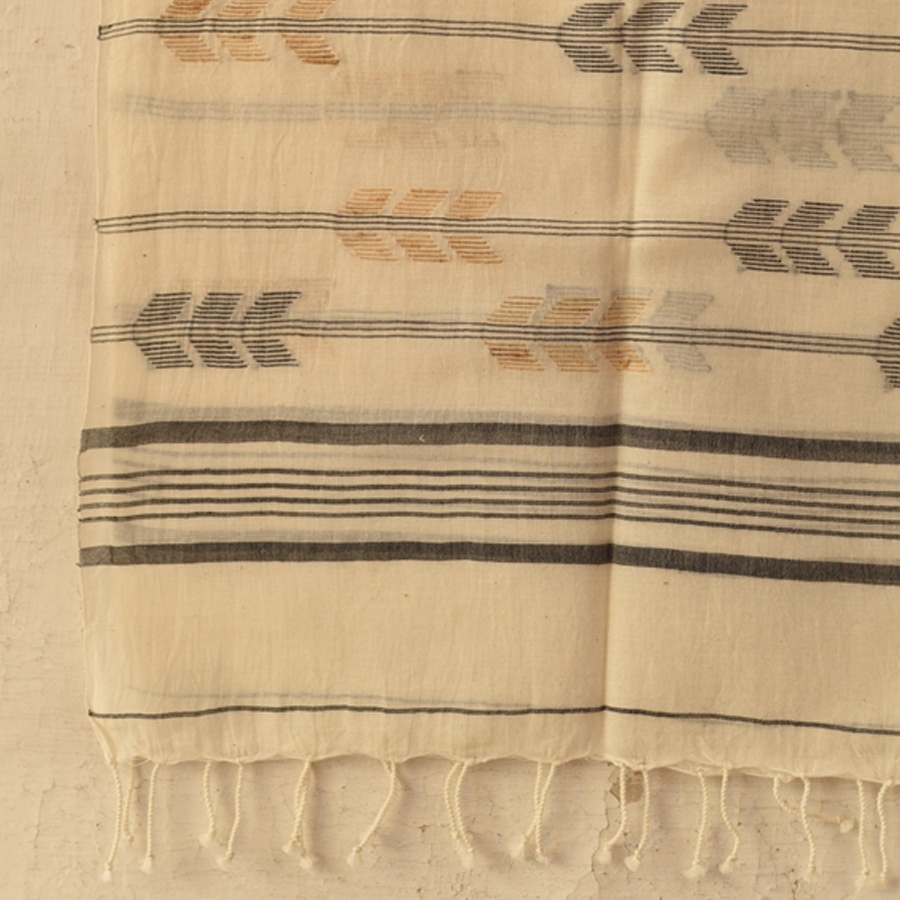 shop Handloom Soft Cotton Jamdani Stole