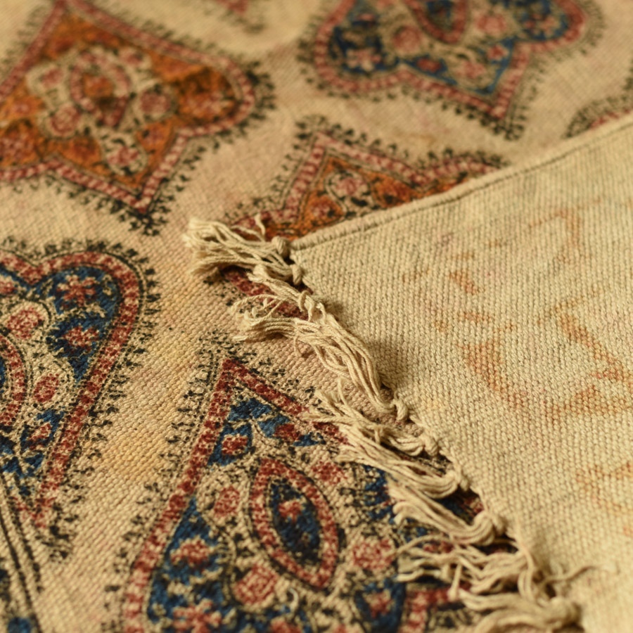 shop Kalamkari Natural Color Dhurrie