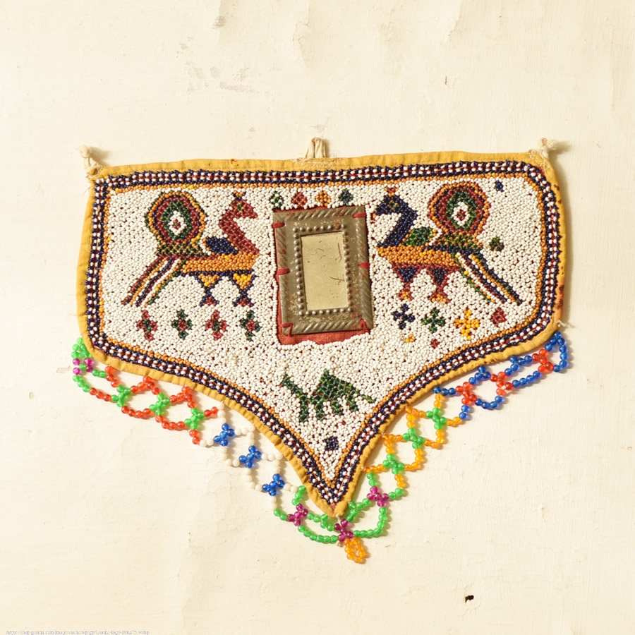 Saurashtra Bead Work - Old & Antique Wall Hanging / Chakda