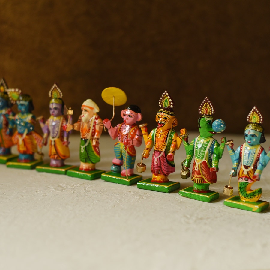 shop Handmade Wooden toy - Dasha Avatar (Set of Ten)