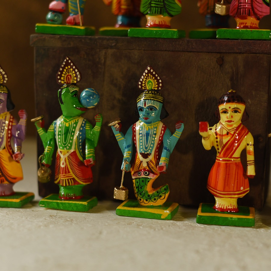 shop Handmade Wooden toy - Dasha Avatar (Set of Ten)