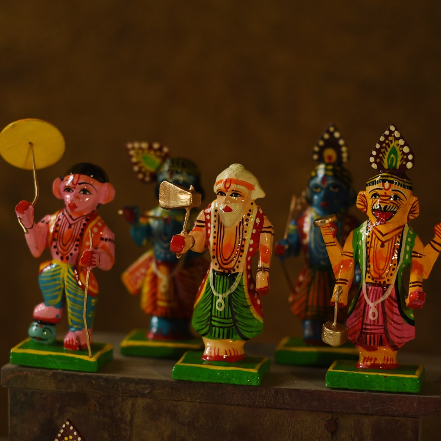 shop Handmade Wooden toy - Dasha Avatar (Set of Ten)