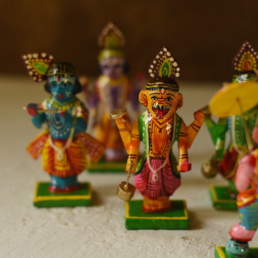 shop Handmade Wooden toy - Dasha Avatar (Set of Ten)