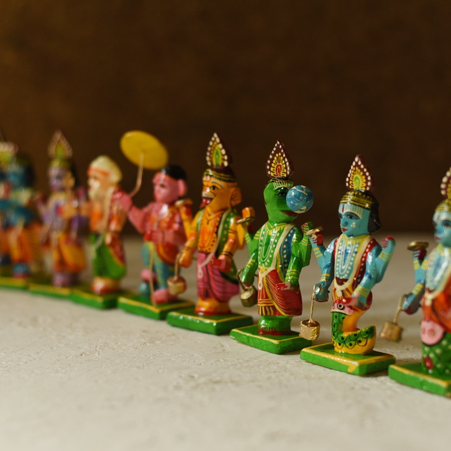 shop Handmade Wooden toy - Dasha Avatar (Set of Ten)