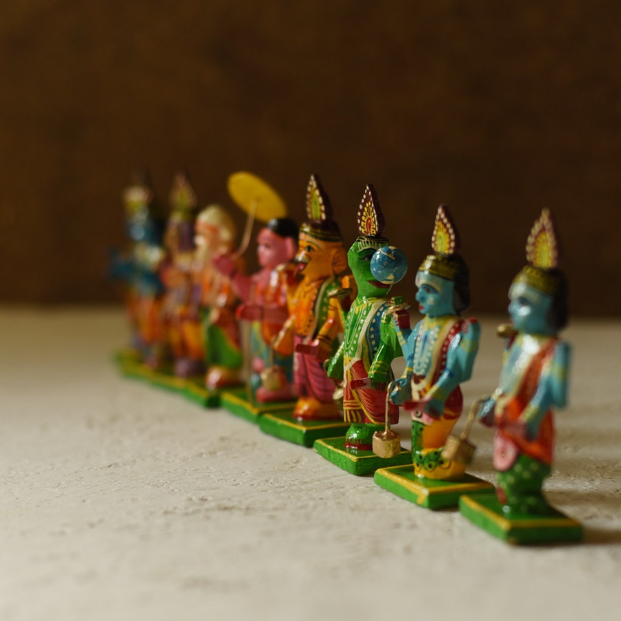 shop Handmade Wooden toy - Dasha Avatar (Set of Ten)