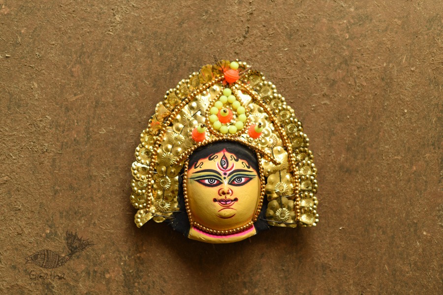 shop Handmade Paper Mache Chhau Mask - ganesha