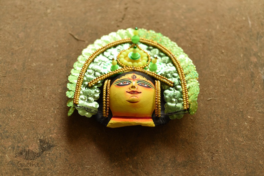 shop Handmade Paper Mache Chhau Mask - Durga Maa