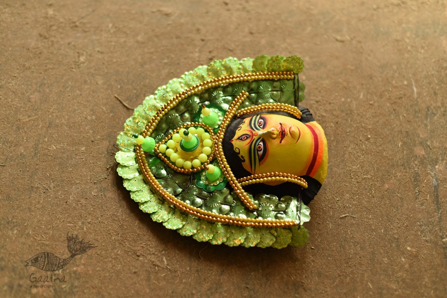 shop Handmade Paper Mache Chhau Mask - Durga Maa