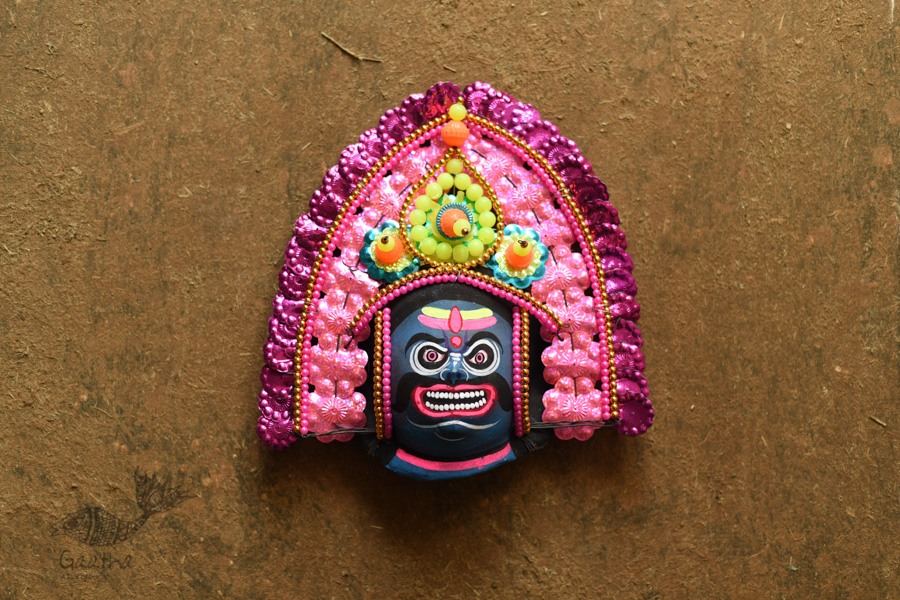 shop Handmade Paper Mache Chhau Mask - Raavan