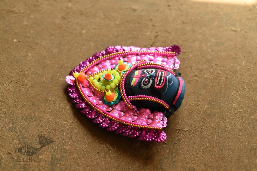 shop Handmade Paper Mache Chhau Mask - Raavan