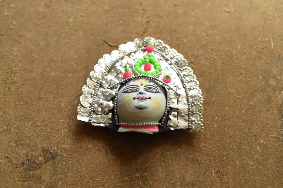 shop Handmade Paper Mache Chhau Mask - goddess gauri