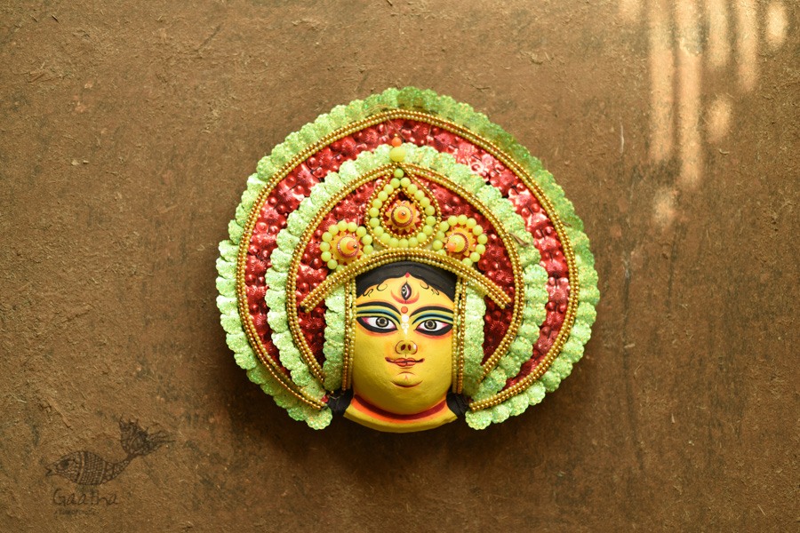 shop Handmade Paper Mache Chhau Mask - Durga Maa