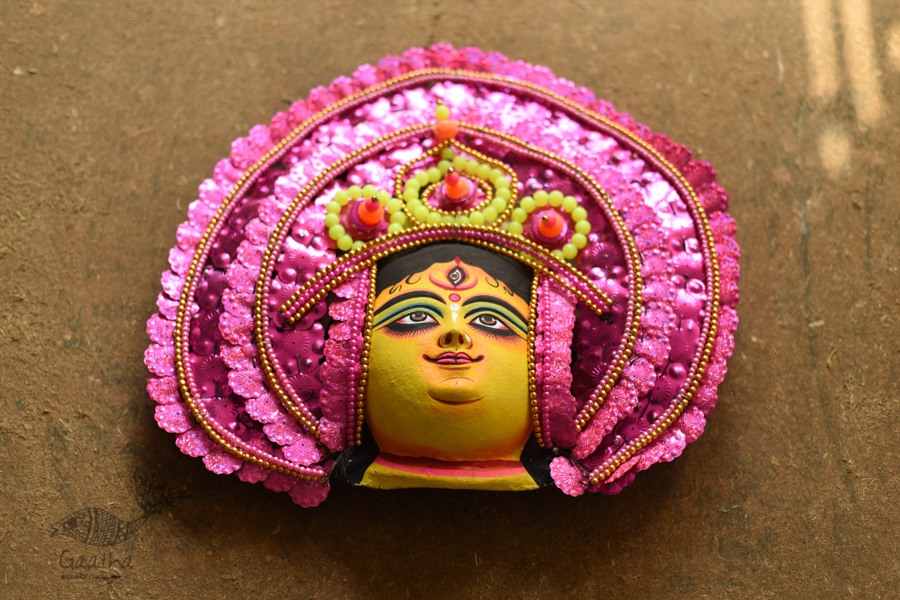 shop Handmade Paper Mache Chhau Mask - Durga Maa