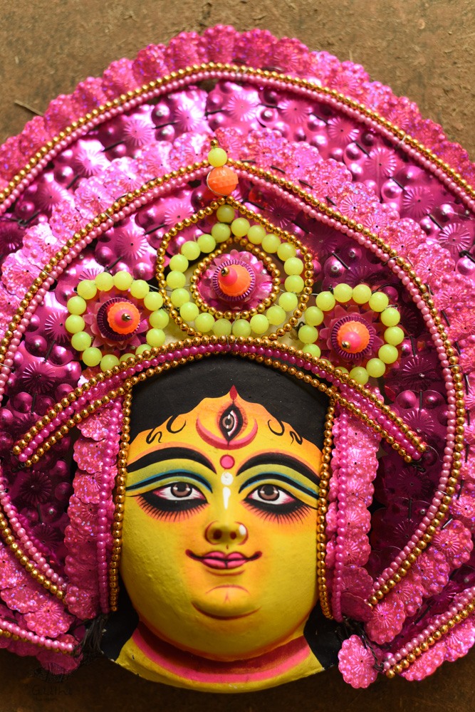 shop Handmade Paper Mache Chhau Mask - Durga Maa