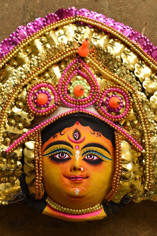 shop Handmade Paper Mache Chhau Mask - Durga Maa