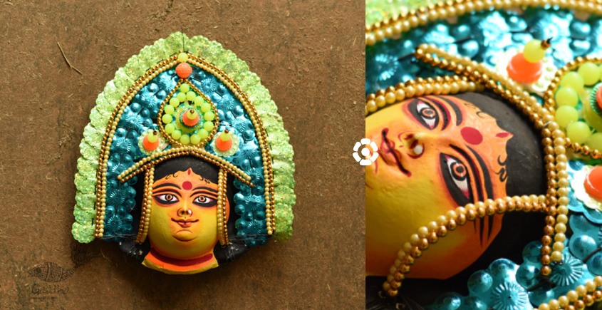 shop Handmade Paper Mache Chhau Mask - durga