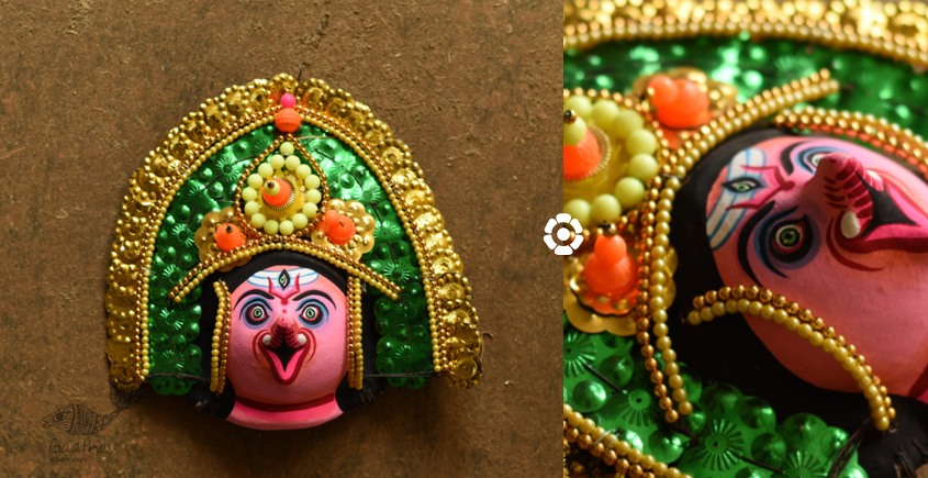 shop Handmade Paper Mache Chhau Mask - ganesha