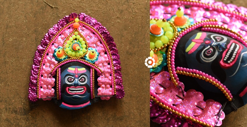 shop Handmade Paper Mache Chhau Mask - Raavan