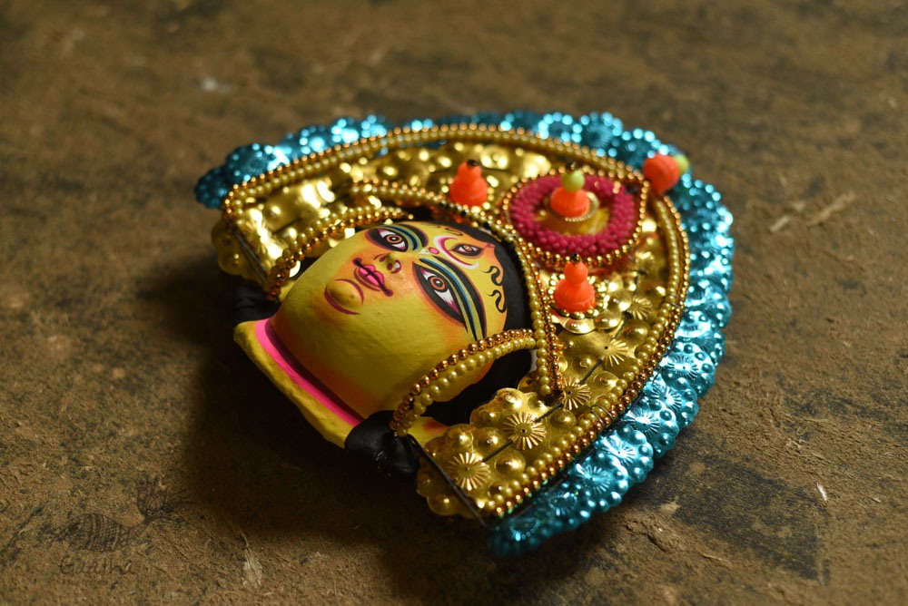 shop handmade chhau mask from bangal - Durga