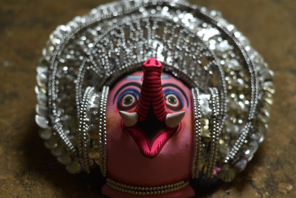 shop handmade chhau mask from bangal - ganesh