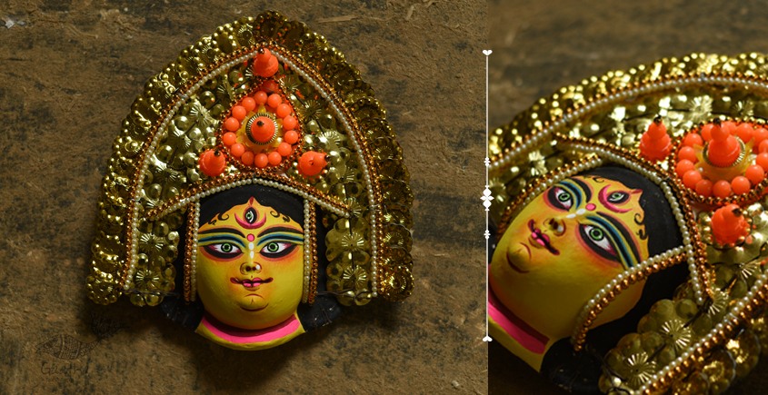 shop handmade chhau mask from bangal - Durga