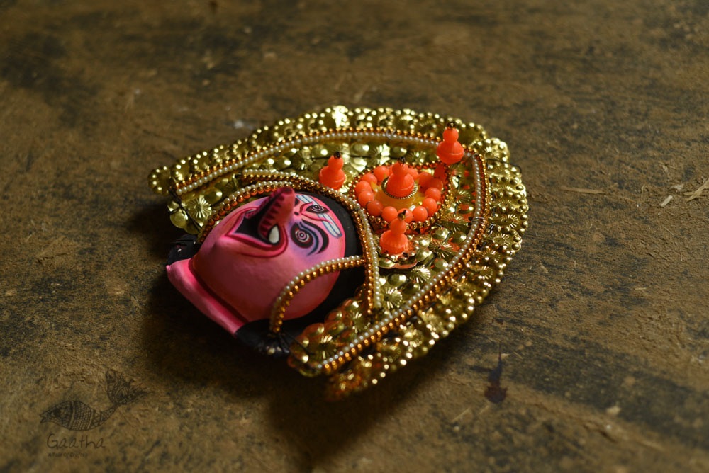 shop handmade chhau mask from bangal - ganesh
