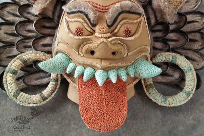 shop handmade Seeds chhau mask from bangal - Asura