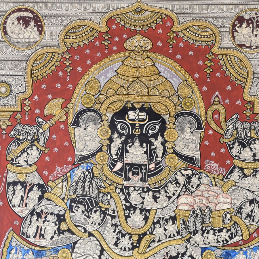 shop Traditional patachitra Painting ~ Ganesha Story