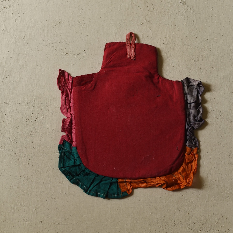 Handmade Bead Work ~ Old Decorative Wall Hanging - Fan