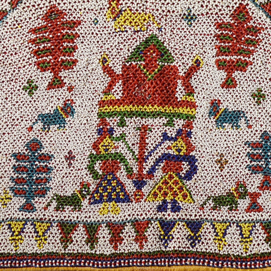 Saurashtra Region Beaded Old & Antique Wall Hanging