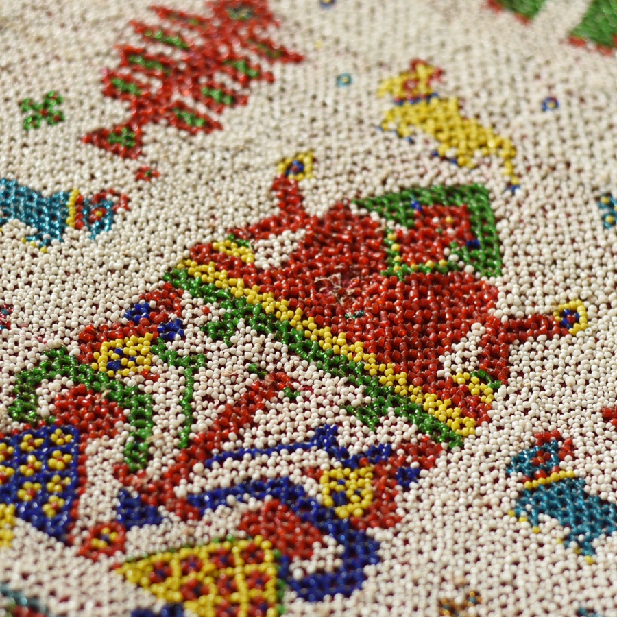 Saurashtra Region Beaded Old & Antique Wall Hanging