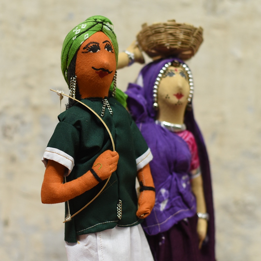Buy Jhabua Handmade Fabric Doll (Bhil) - D