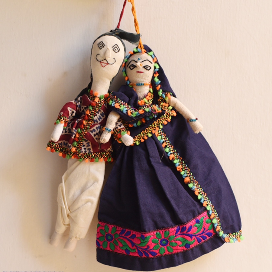 shop Cotton Handmade Doll - Set of Two