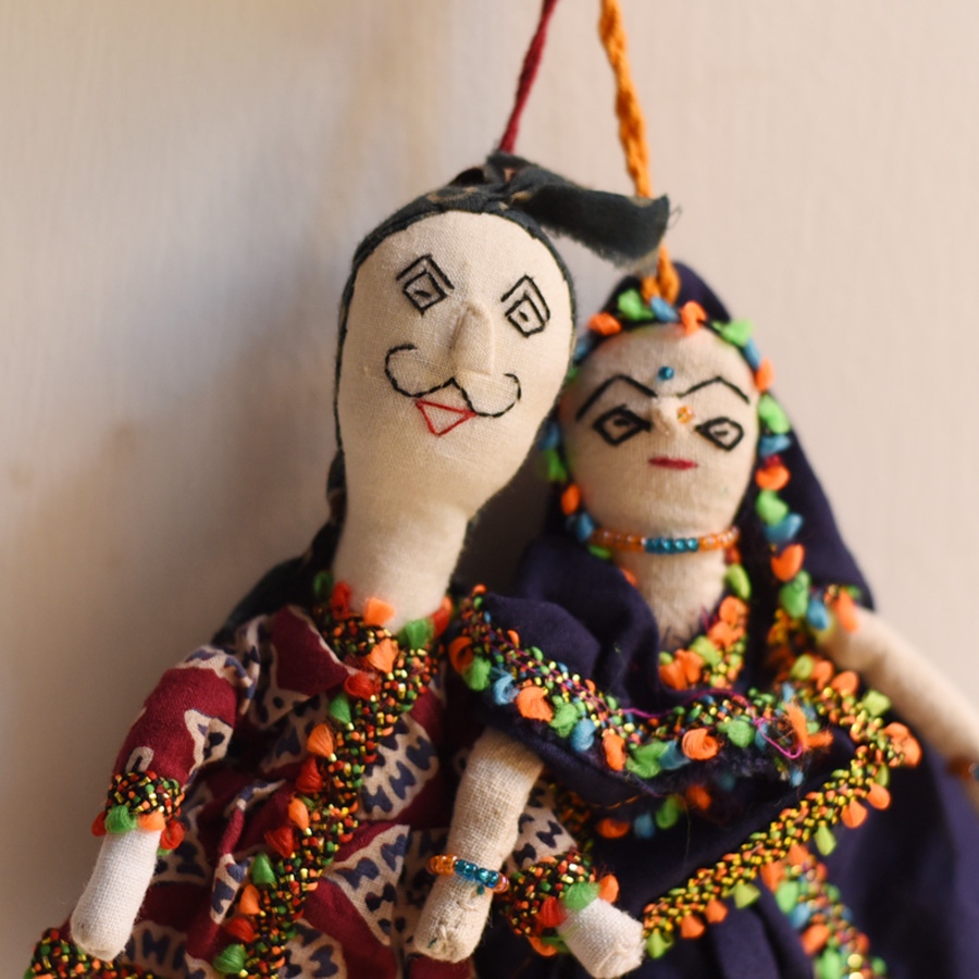 shop Cotton Handmade Doll - Set of Two