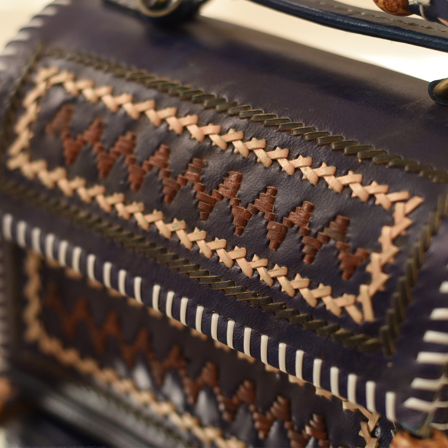 shop Kutchi Embroidery With Leather - Sling Handbag / Purse