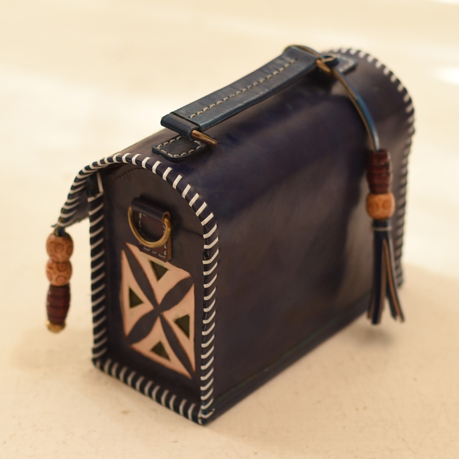 shop Kutchi Embroidery With Leather - Sling Handbag / Purse
