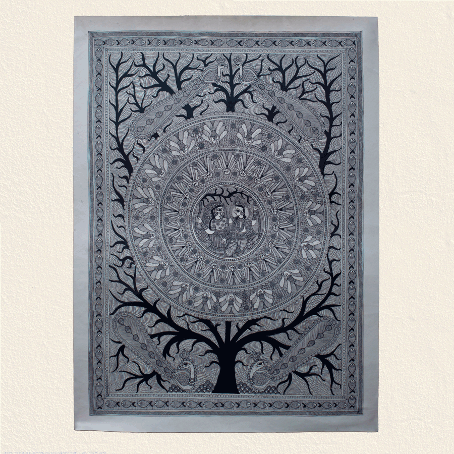 shop Madhubnai Painting- Krishna Raas